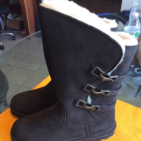 BearPaw Jenna Dark Brown Suede Boots Size 10/41, NWT (NWOB) - Picture 7 of 15